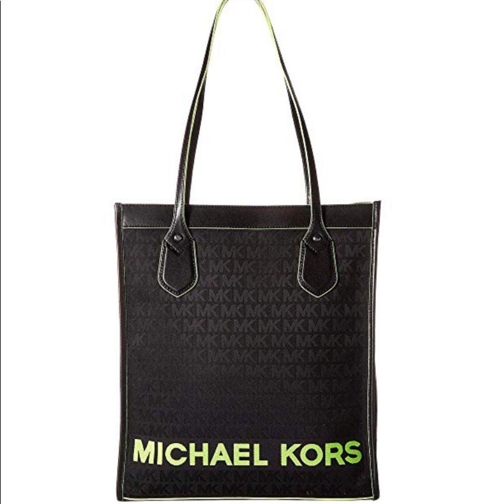 MICHAEL Michael Kors Large Bay Tote Neon Yellow